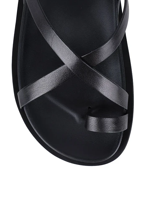 Жіночі сандалі MIRATON шкіряні чорні жіночі сандалі - фото 5 - Miraton
