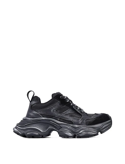 Женские кроссовки MIRATON кожаные черные - фото 1 - Miraton