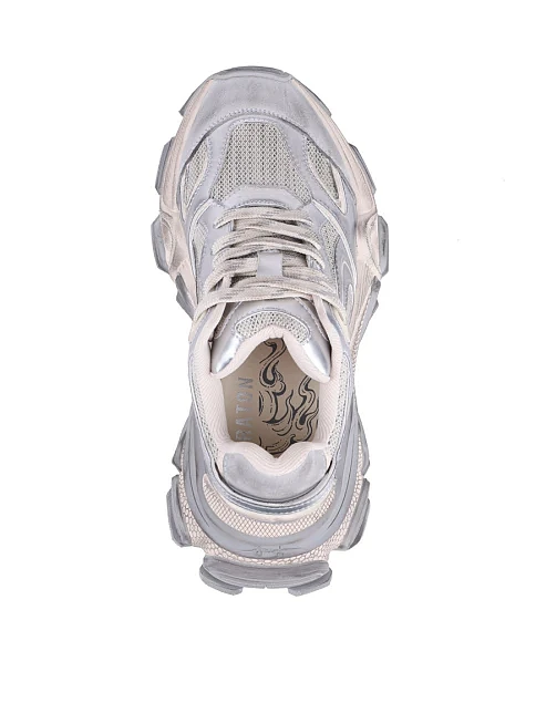 Жіночі кросівки MIRATON шкіряні сірі - фото 5 - Miraton