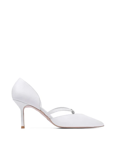 Жіночі туфлі MIRATON шкіряні білі - фото 1 - Miraton
