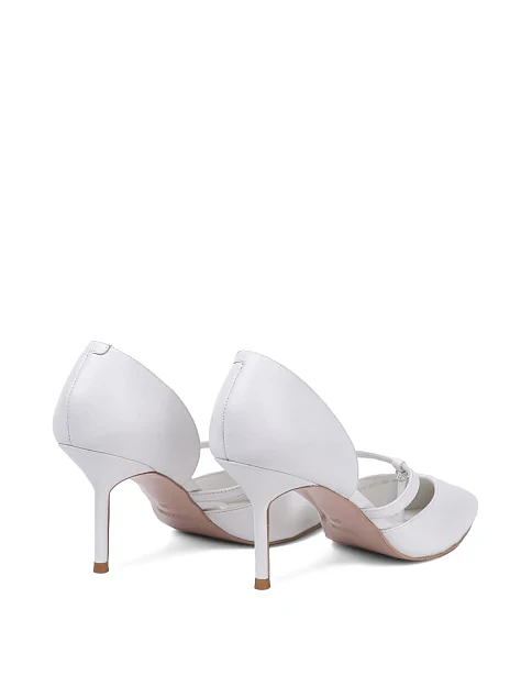 Жіночі туфлі MIRATON шкіряні білі - фото 4 - Miraton