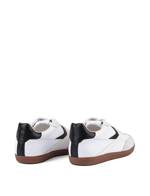 Женские кеды MIRATON кожаные белые - фото 4 - Miraton