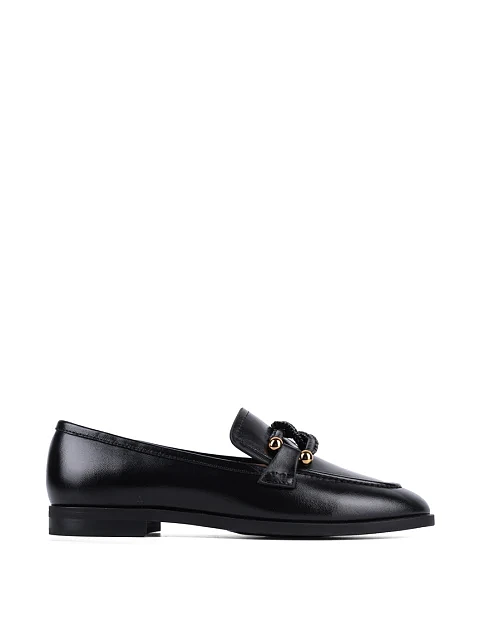 Женские слиперы MIRATON кожаные черные - фото 1 - Miraton