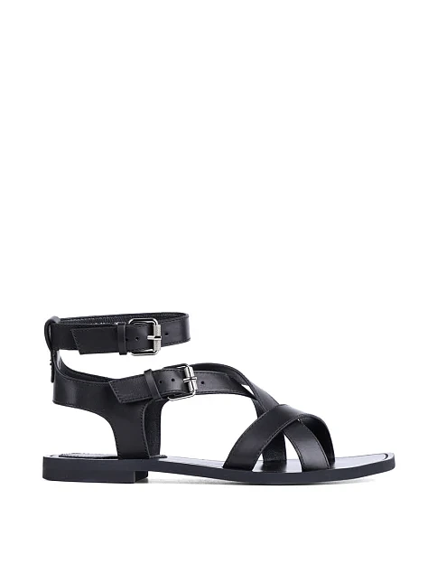 Женские сандалии MIRATON кожаные черные - фото 1 - Miraton