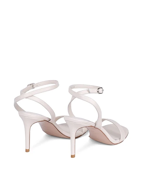 Женские босоножки MiaMay кожаные рисового цвета - фото 5 - Miraton