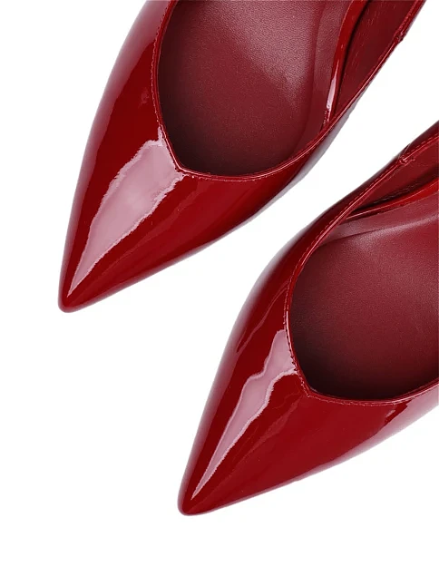 Женские туфли Mia May лаковые бордовые - фото 5 - Miraton
