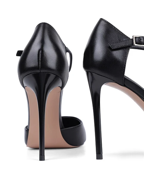 Женские туфли Mia May кожаные черные - фото 2 - Miraton