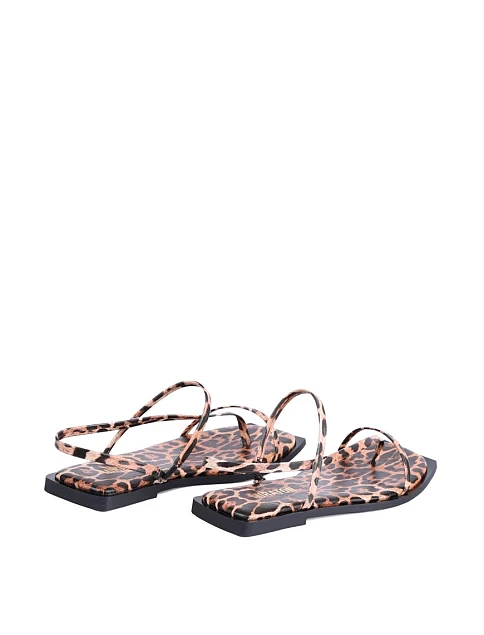 Женские сандалии MIRATON кожаные леопардовые - фото 4 - Miraton