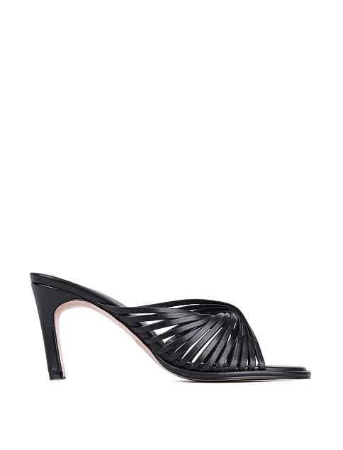 Женские сабо MIRATON кожаные черные - фото 1 - Miraton