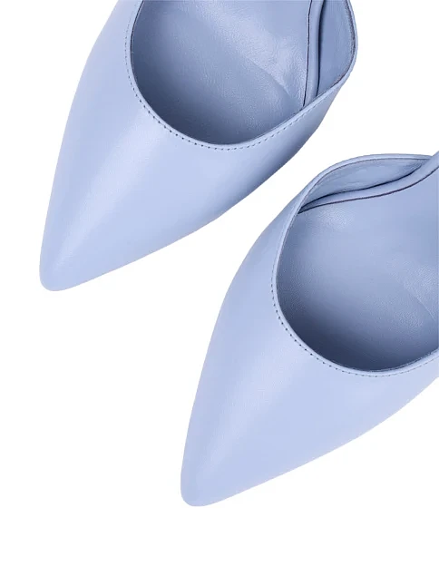 Женские туфли Mia May кожаные голубые - фото 5 - Miraton