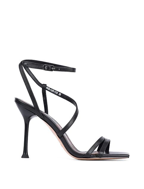 Женские босоножки MIRATON кожаные черные - фото 1 - Miraton