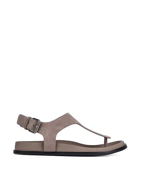 Женские сандалии MIRATON велюровые серые - фото 1 - Miraton