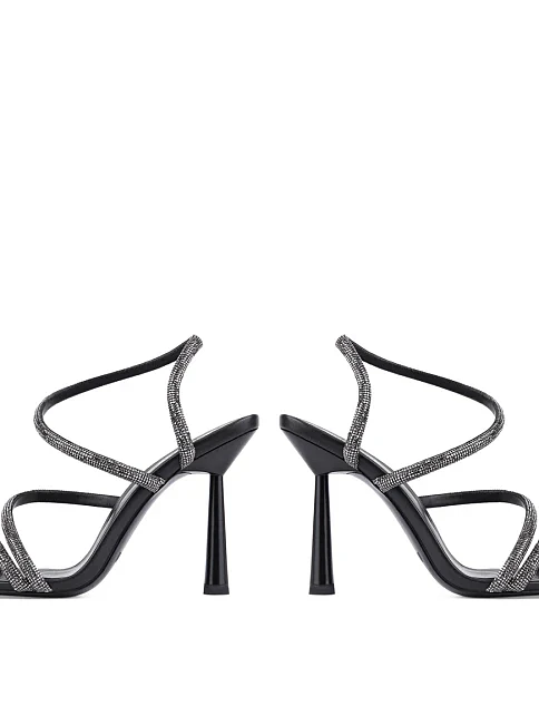 Женские босоножки MIRATON кожаные черные - фото 3 - Miraton