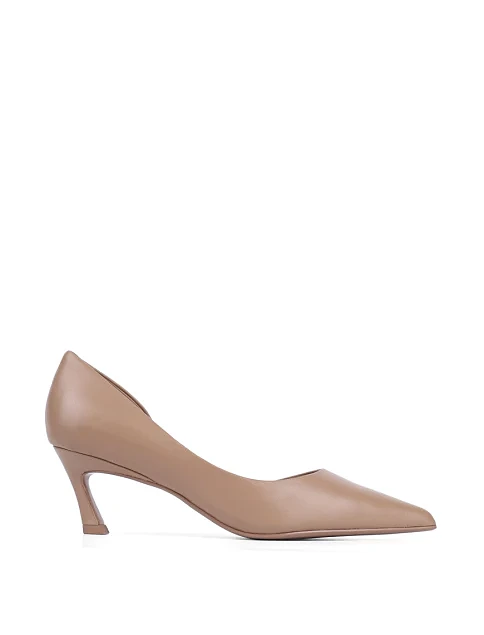 Жіночі туфлі MIRATON шкіряні бежеві - фото 1 - Miraton