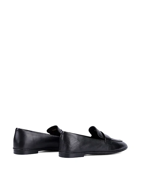 Женские слиперы MIRATON кожаные черные - фото 4 - Miraton