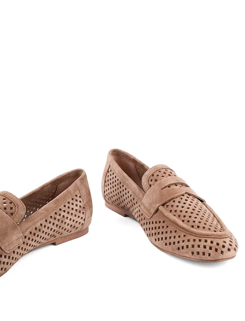 Женские слиперы MIRATON велюровые бежевые - фото 2 - Miraton