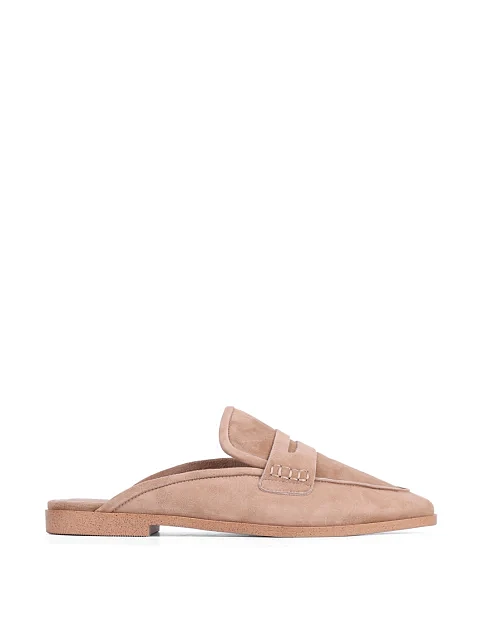 Жіночі сліпери MIRATON велюрові бежеві - фото 1 - Miraton