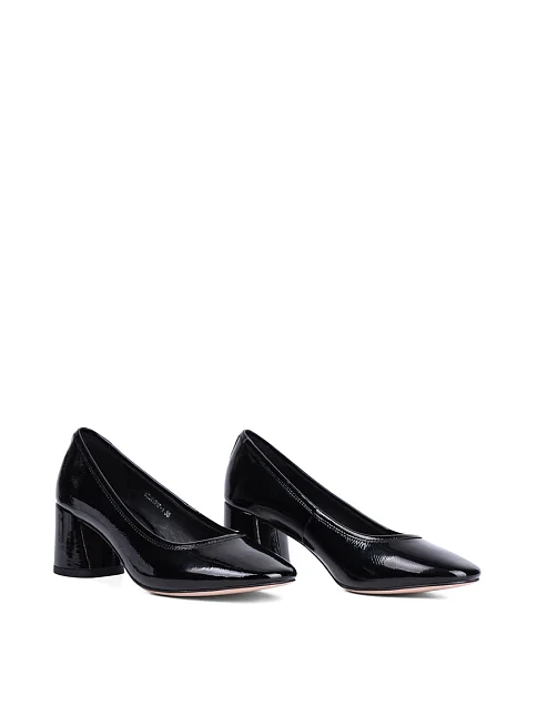 Женские туфли MIRATON из наплака черные - фото 3 - Miraton