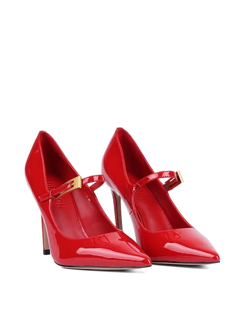 Женские туфли MIRATON лаковые красные - фото 3 - Miraton