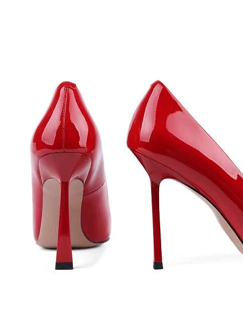 Женские туфли лодочки MIRATON лаковые красные - фото 2 - Miraton
