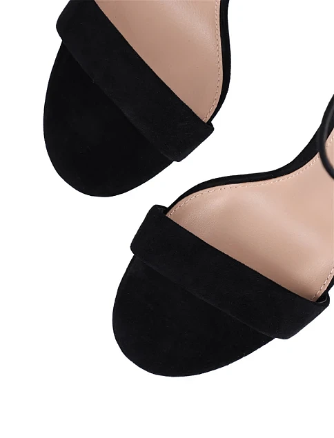 Женские босоножки Mia May велюровые черные - фото 5 - Miraton