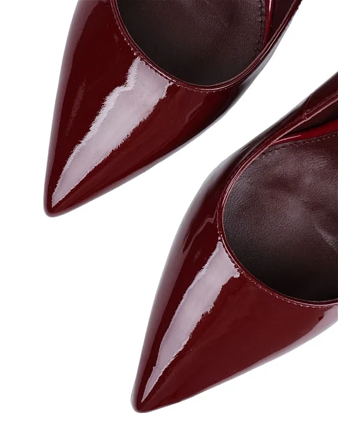 Женские туфли Мэри Джейн Mia May лаковые бордовые - фото 6 - Miraton