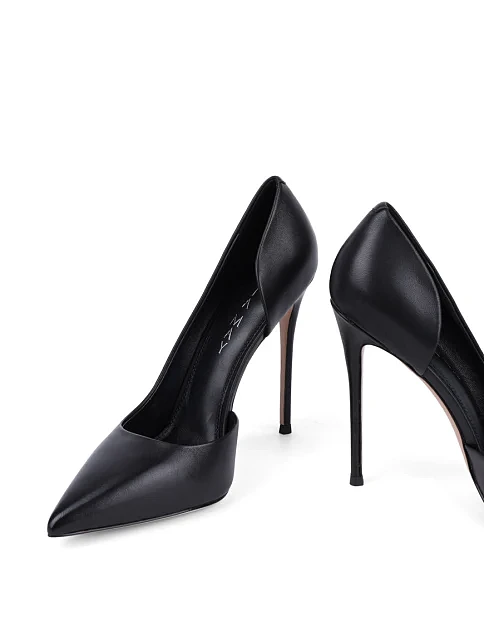 Женские туфли MiaMay кожаные черные - фото 2 - Miraton