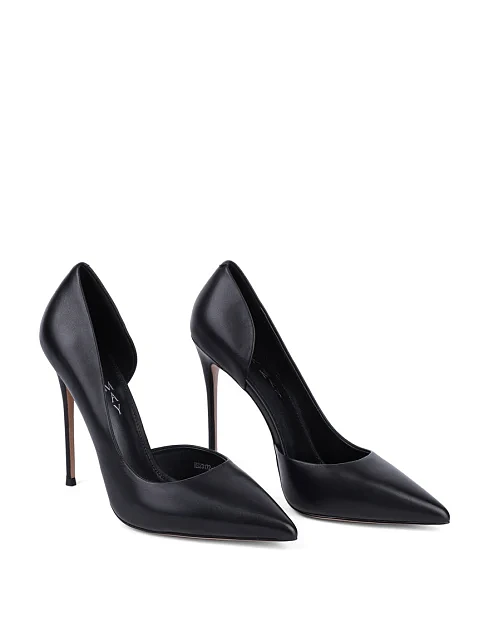 Женские туфли MiaMay кожаные черные - фото 3 - Miraton