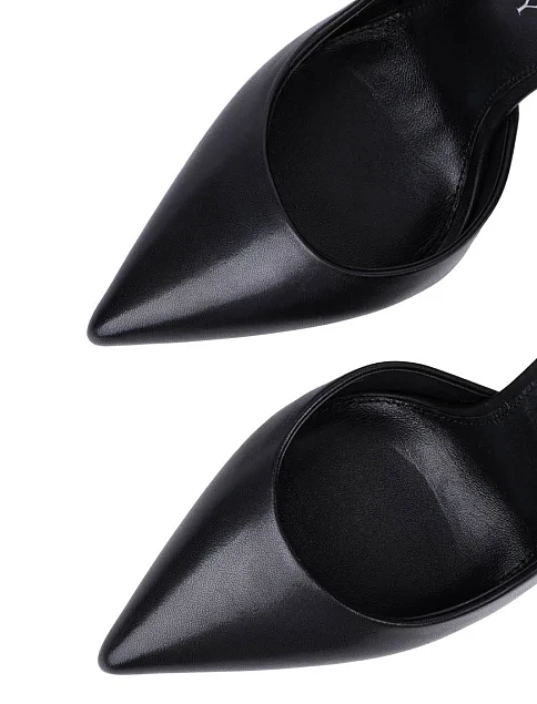 Женские туфли MiaMay кожаные черные - фото 5 - Miraton