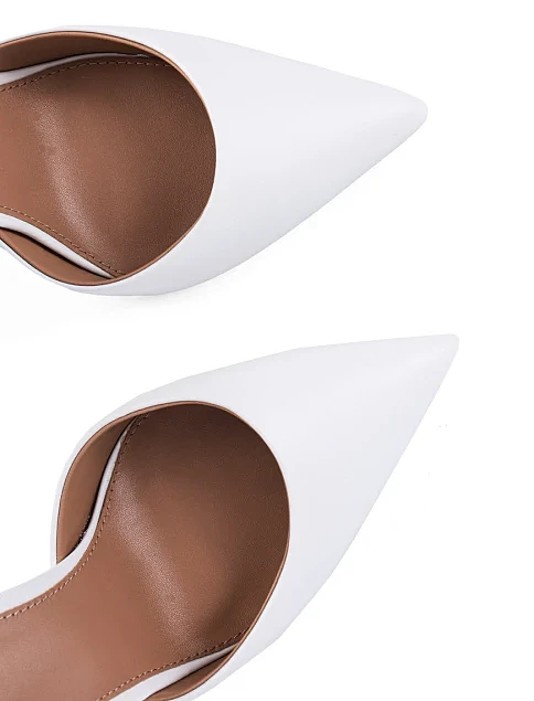 Жіночі туфлі MIRATON шкіряні білі - фото 5 - Miraton