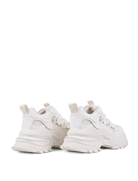 Женские кроссовки MIRATON кожаные рисового цвета - фото 4 - Miraton