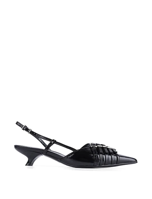 Женские туфли MIRATON кожаные черные - фото 1 - Miraton