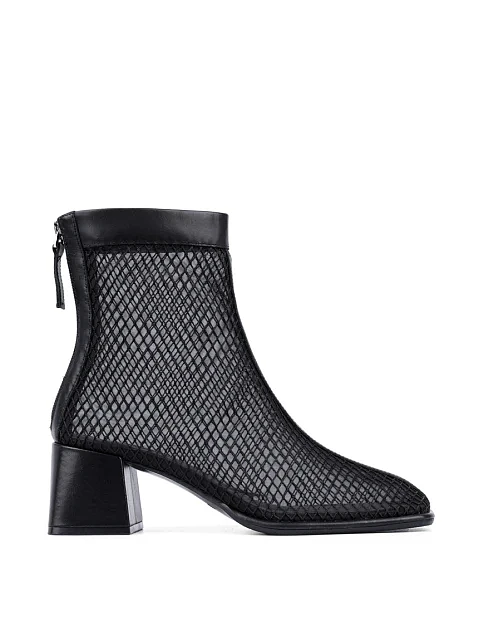 Женские ботинки MIRATON кожаные черные - фото 1 - Miraton