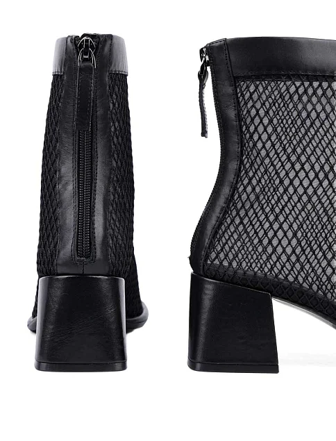 Женские ботинки MIRATON кожаные черные - фото 2 - Miraton