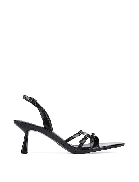 Женские босоножки MIRATON кожаные черные - фото 1 - Miraton