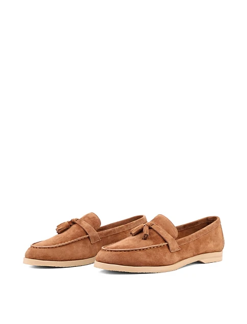 Женские слиперы Attizzare велюровые коричневые - фото 3 - Miraton