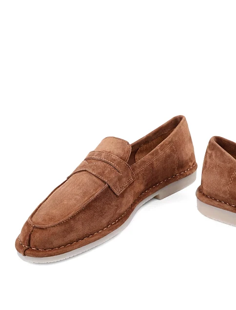 Женские слиперы Attizzare велюровые коричневые - фото 2 - Miraton