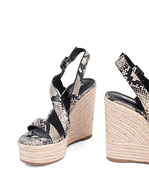 Женские босоножки MIRATON кожаные разноцветные - фото 2 - Miraton