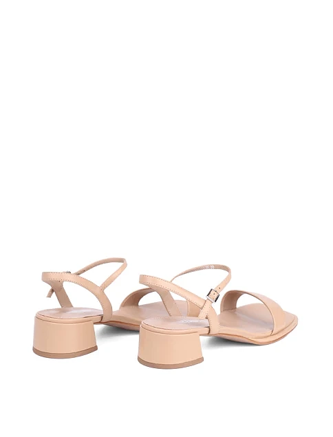 Женские босоножки Attizzare кожаные бежевые - фото 4 - Miraton