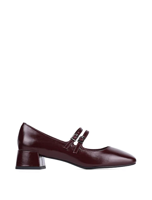Жіночі туфлі Мері Джейн Attizzare з масляної шкіри бордові - фото 1 - Miraton