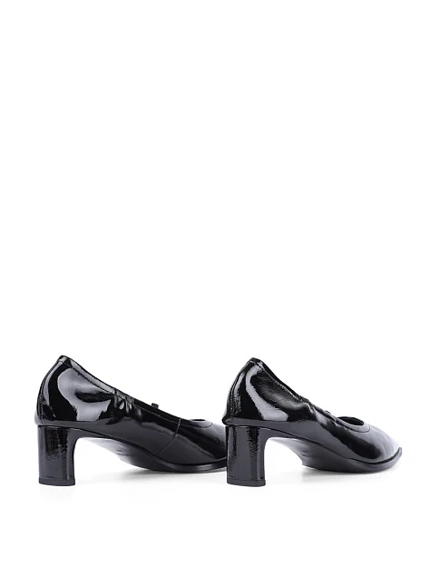 Жіночі туфлі човники MIRATON із наплаку чорні - фото 4 - Miraton