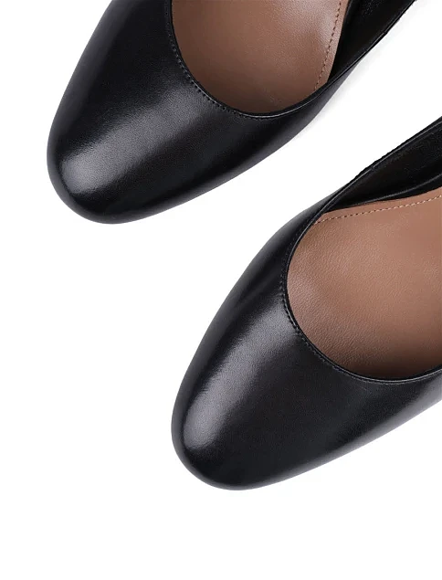 Женские туфли Attizzare кожаные черные - фото 5 - Miraton