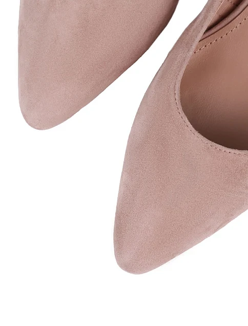 Жіночі туфлі Attizzare велюрові бежеві - фото 5 - Miraton