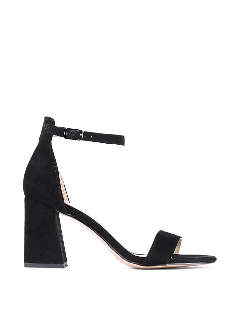Женские босоножки Attizzare велюровые черные - фото 1 - Miraton