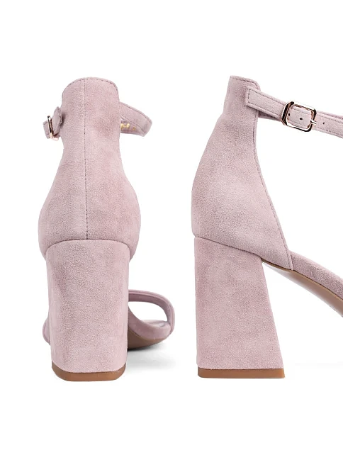 Женские босоножки Attizzare велюровые бежевые - фото 2 - Miraton