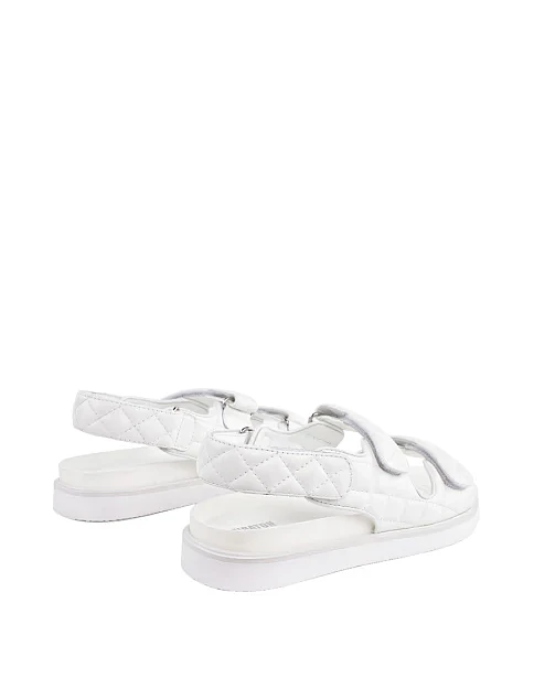 Женские сандалии Attizzare кожаные белые - фото 3 - Miraton