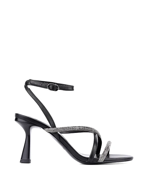 Жіночі босоніжки Attizzare шкіряні чорні - фото 1 - Miraton