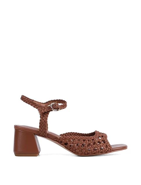 Женские босоножки MIRATON кожаные коричневые - фото 2 - Miraton