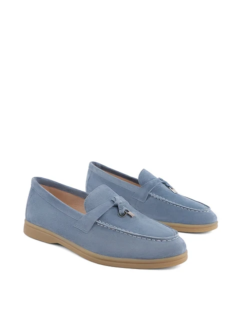 Женские слиперы Attizzare велюровые голубые - фото 2 - Miraton