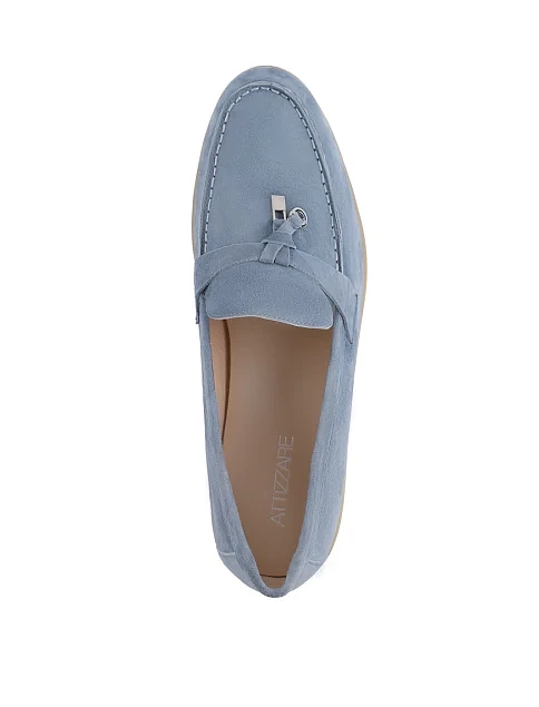 Женские слиперы Attizzare велюровые голубые - фото 4 - Miraton